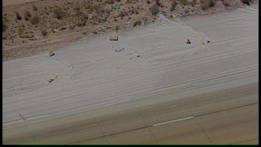 Flatbed Truck Loses Its Load