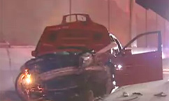 Motorist Injured in High-Speed Crash