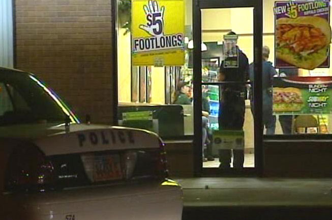Subway store robbed; police looking for suspect