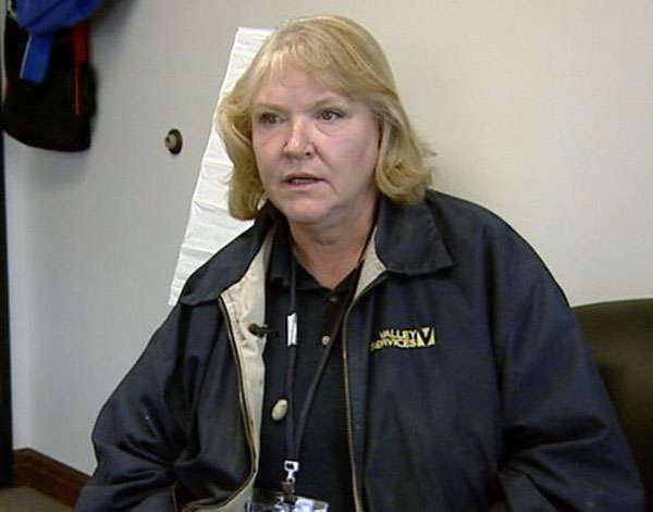 Jill Hollingshaus says she's in a, having to explaining to other patients--several of whom are her employees--the upcoming changes to services.