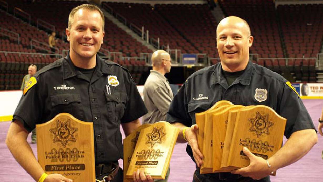 SLCPD K9 team named Top Agency at K9 trials