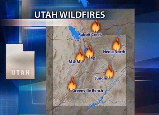 Fires Burning Across the State