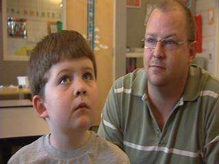 Doug Cash and his son London