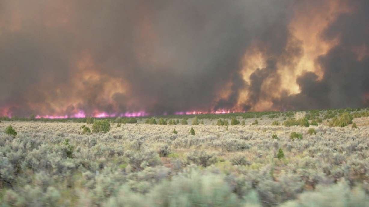Neola Fire Burning Away from Homes