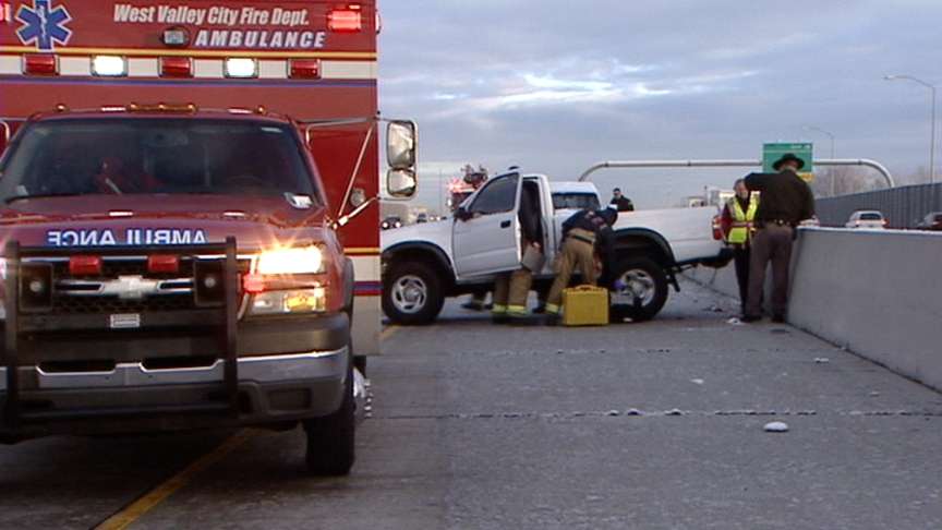 Storm leaves behind snow, ice and wrecks