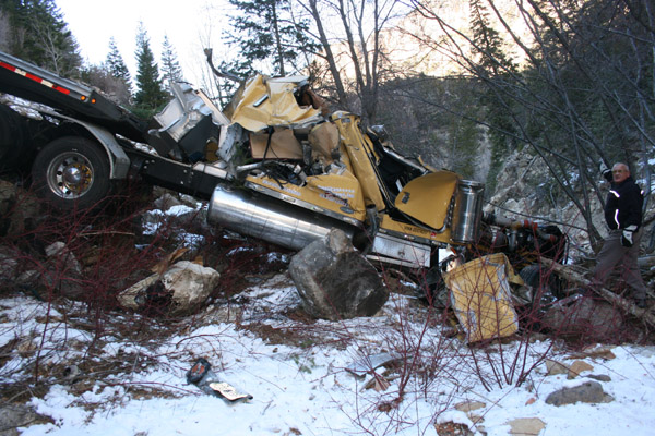 Truck driver dies in Iron County wreck