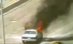 Car Fire Slows Traffic