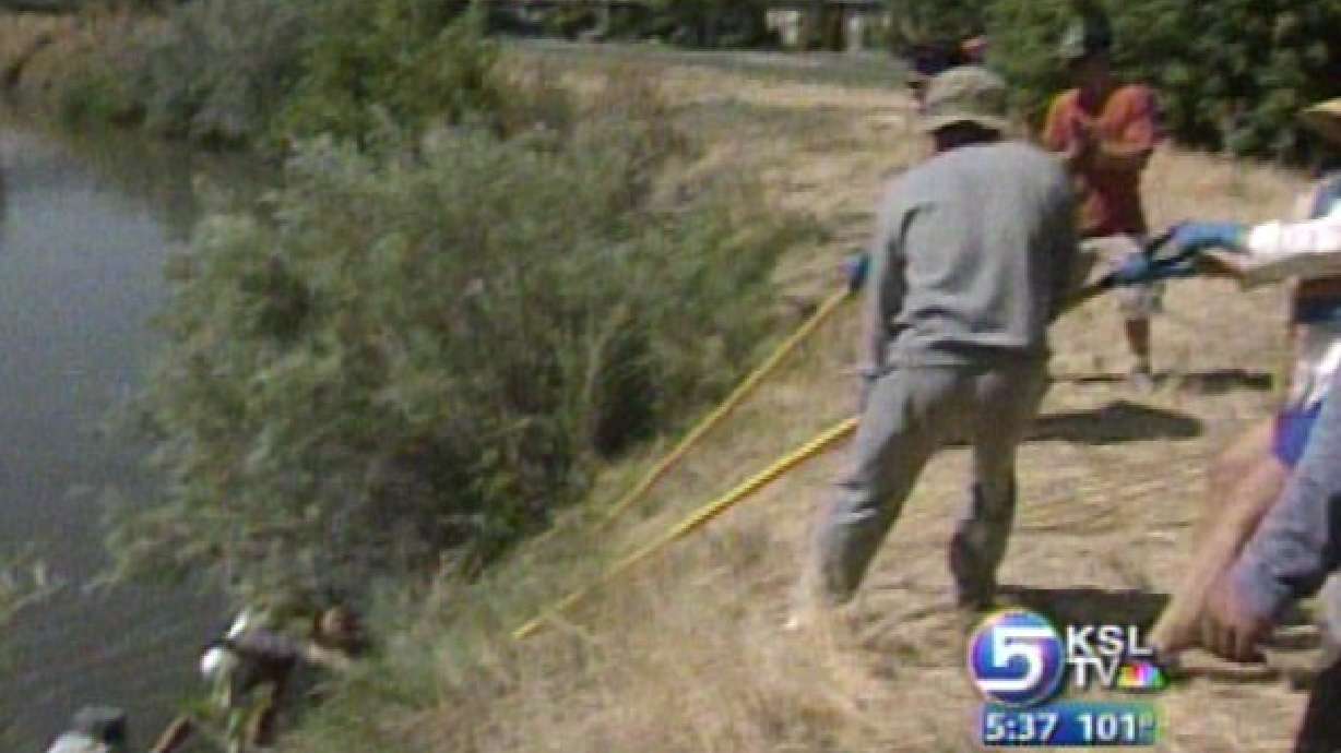 Volunteers Pull Canoes, Shopping Carts from River