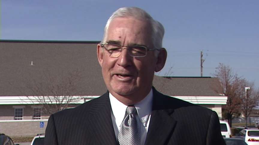 LDS Bishop Dan Hunter spoke for the Jones family