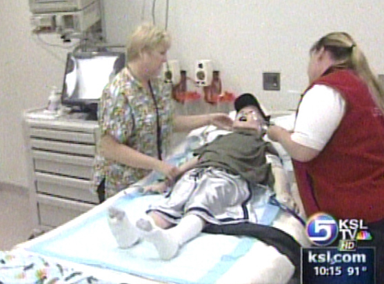 Lifelike Mannequin Being Used to Train Medical Teams