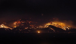 Huge Fire Closes Freeway, Forces Evacuations 