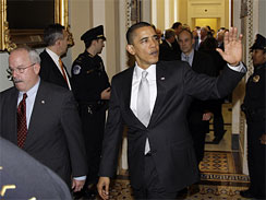 A rare Sunday appearance on Capitol Hill