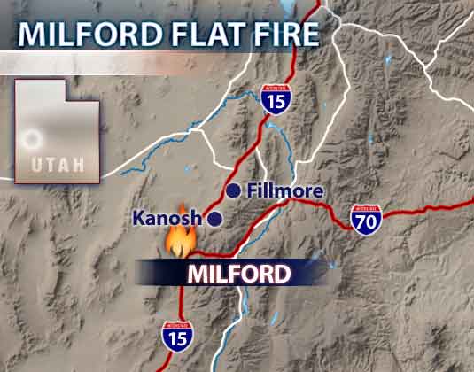 Utah's Largest Wildfire is 10 Percent Contained