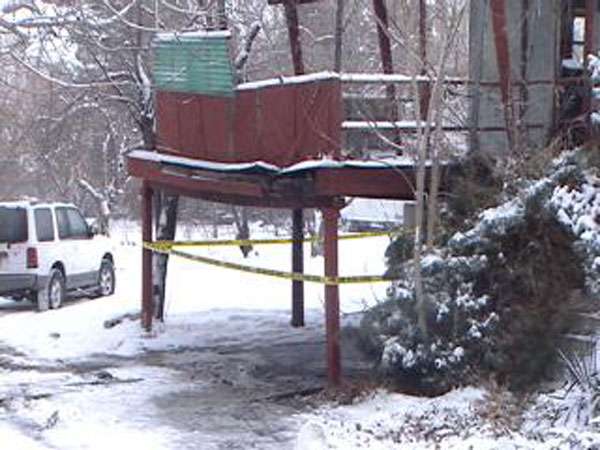 Deck fire caused by tissue paper
