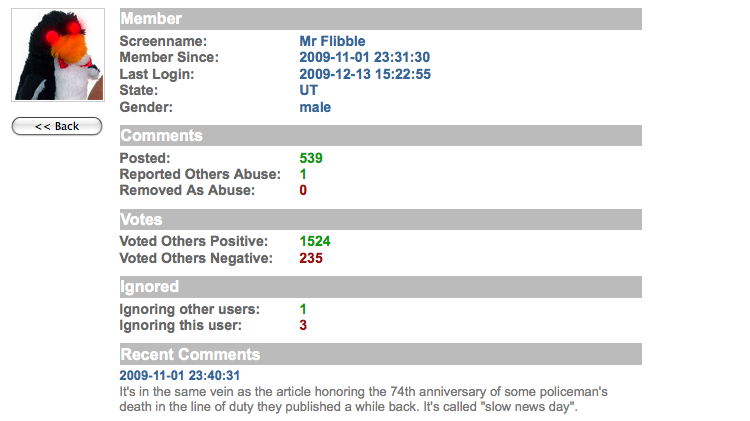 New feature: Comment board member profiles