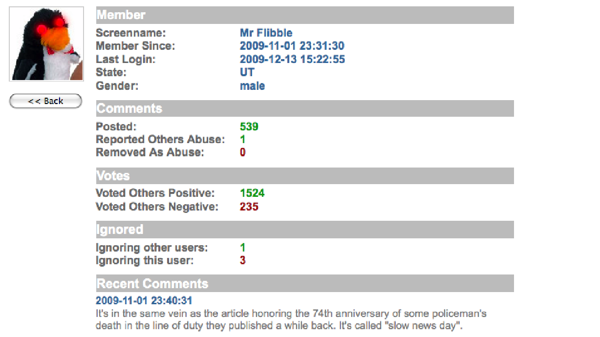 New feature: Comment board member profiles