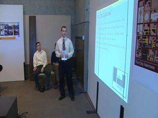 Students showed their work to city planners and business leaders Tuesday