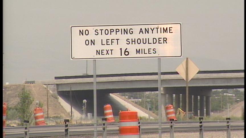 UHP Warns Drivers Not to Pull Over into Left Lane in Utah County