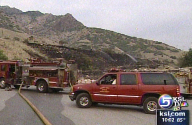 Fire in Ogden Threatens Homes