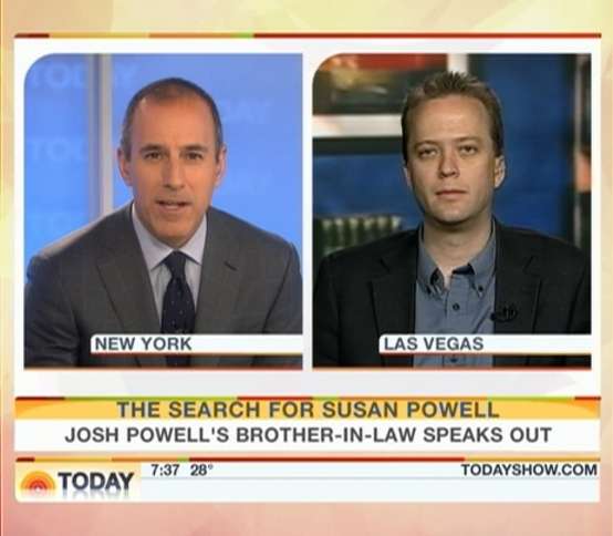 Josh Powell's brother-in-law, Kirk Graves, appeared on NBC's Today Show Thursday morning.