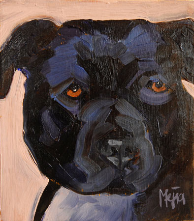 Artist works on pit bulls' rep