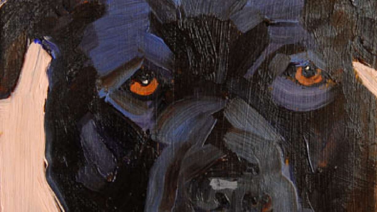 Artist works on pit bulls' rep