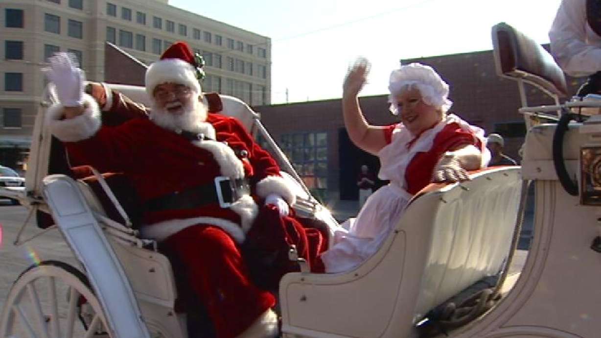 Santa Visits Kids at Road Home Shelter