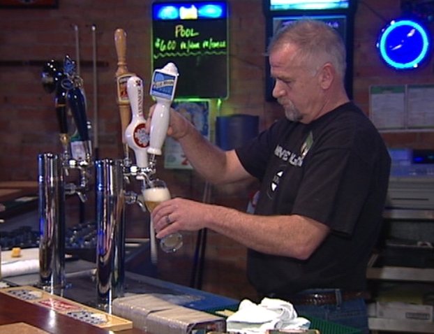 Top Shelf Sports Bar owner Jeff Socwell will only be selling beer this holiday season because the state doesn't have anymore liquor licenses available.