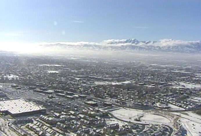 Haze continues to lurk above the valley