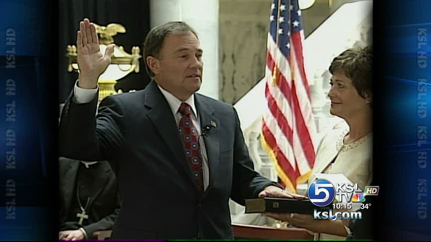 Gary Herbert is sworn in as governor