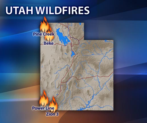 Update on some of the Wildfires Burning Throughout Utah