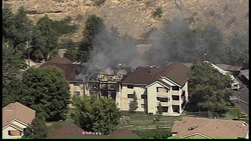 Two Alarm Apartment Fire in Cottonwood Heights