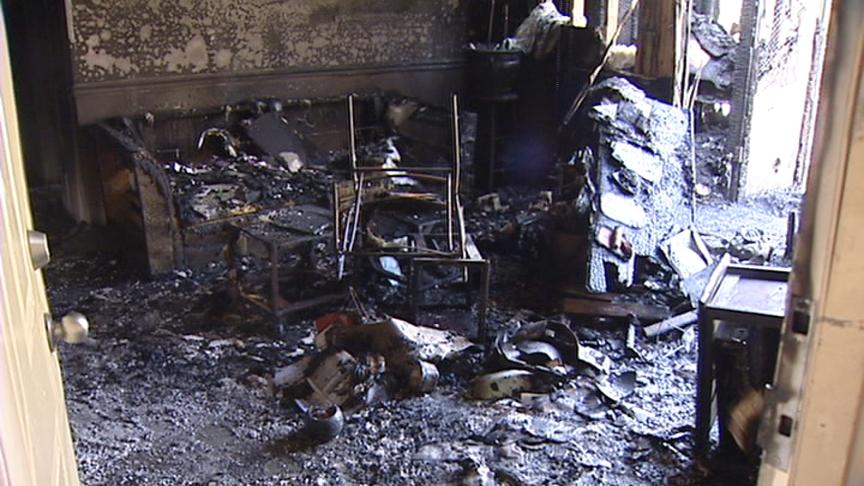 Residents Return to Burned Out Condos