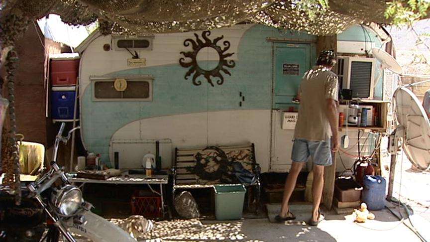 Salt Lake Man At Home in Death Valley