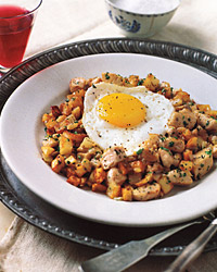 Potato, Mushroom, and Chicken Hash