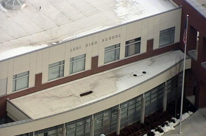 After administrators received the bomb threat, police were called and Lehi High School was put on lockdown.