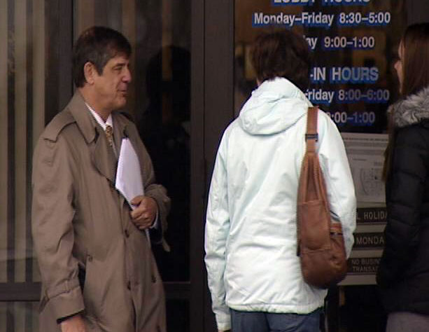 Former customers of Barnes Bank visited the bank Tuesday to withdraw their money