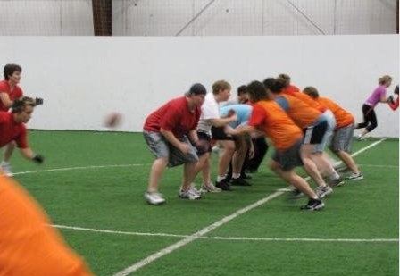 Women's football clinic held in November. (Courtesy Utah Blitz)