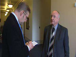 Sen. Chris Buttars, R-West Jordan, talks to KSL's Richard Piatt about his budget plan
