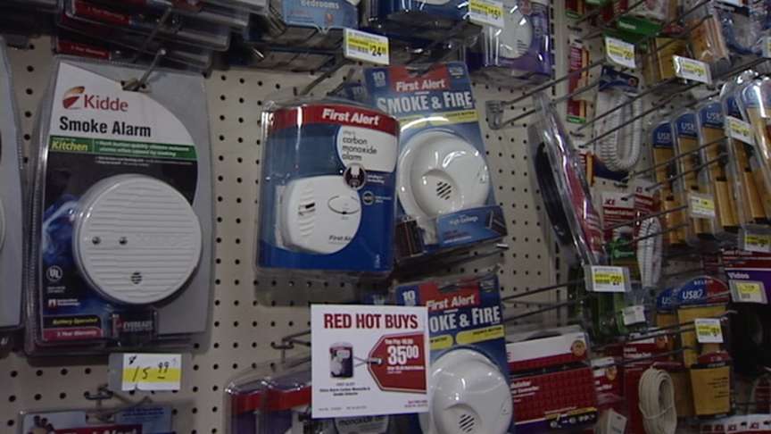 Carbon monoxide detectors can be found with smoke detectors in hardware stores.