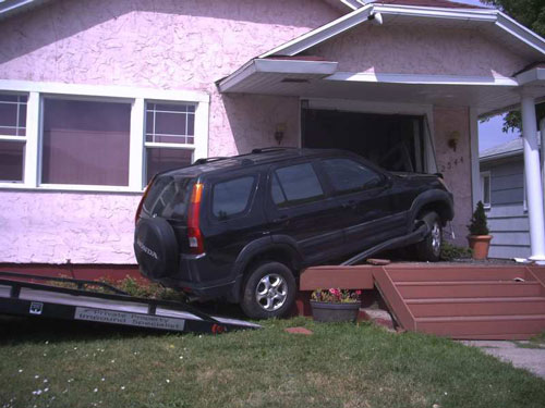SUV Crashes into a Salt Lake City Home