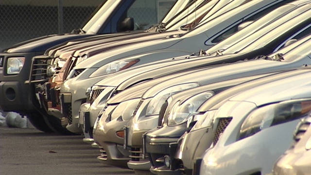 No titles provided following car purchases, charges state