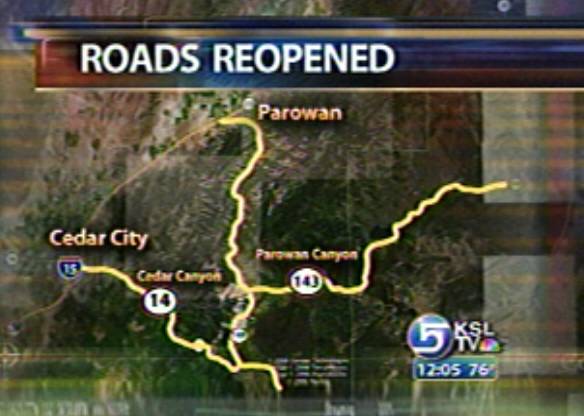 Roads Closed Due to Mud, Rock Slides Reopen