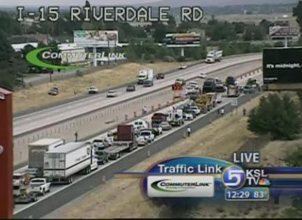 Accident Shuts Down NB I-15 in Ogden