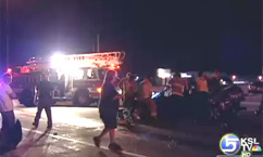 Car Hits Semi on I-15