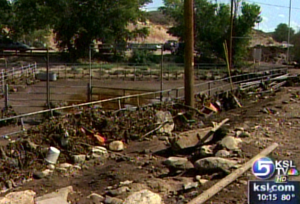 Floods Damage Rodeo Grounds in Gunlock