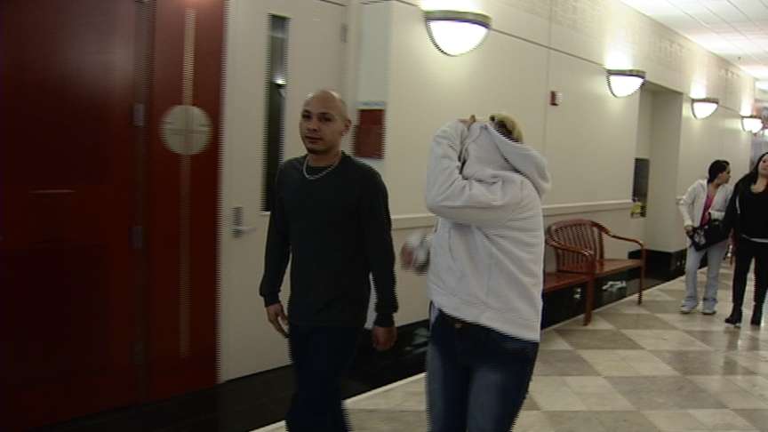 Anthony Spidle's family members leave the courtroom Friday after the sentencing.