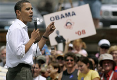 Supporters Greet Obama in Park City