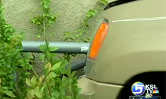 Car Wreck Causes Gas Leak 