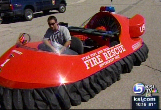 Hovercrafts Being Used for Rescue Operations 